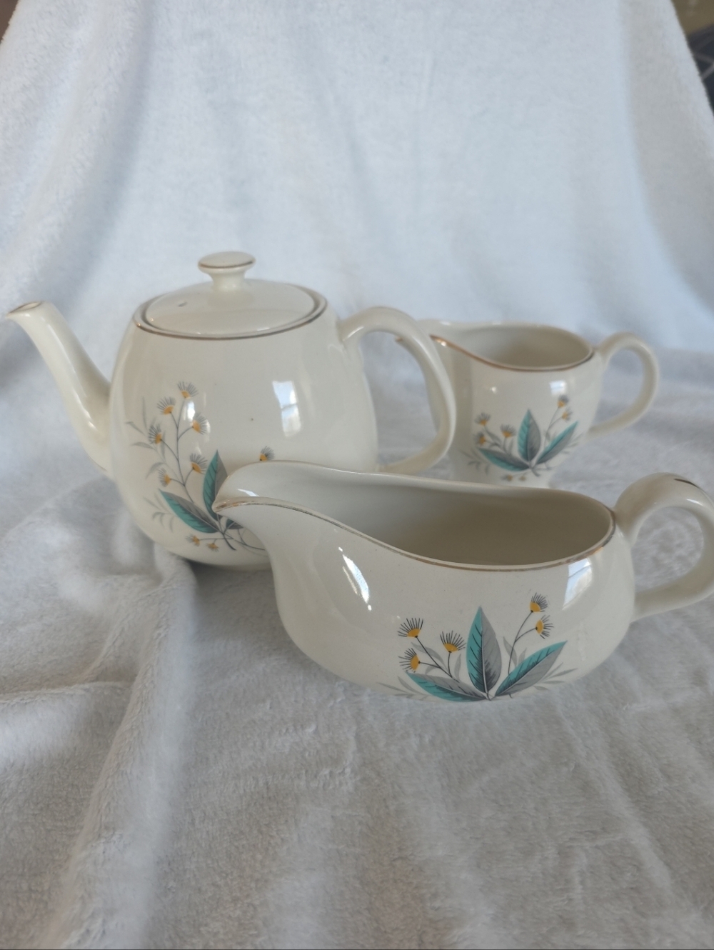 Vintage Swinnerton Staffordshire Teapot Creamer Gravy Boat!